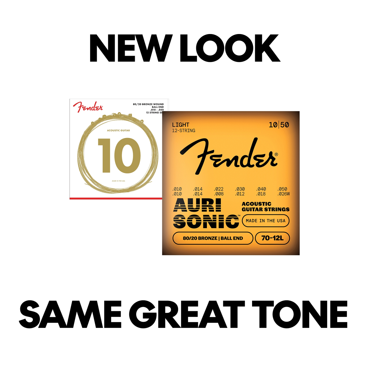Encordadura Fender Docerola 80/20 Bronze .010-.050