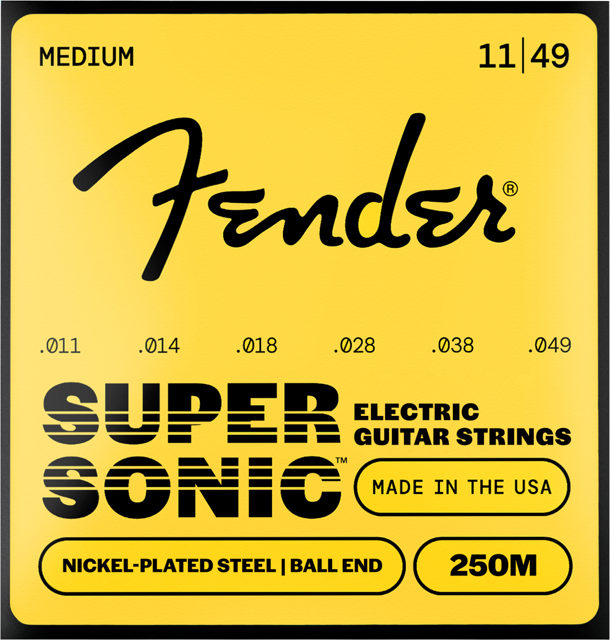 Encordadura para Guitarra Electrica Fender 250`s Acero Niquelado (nps)