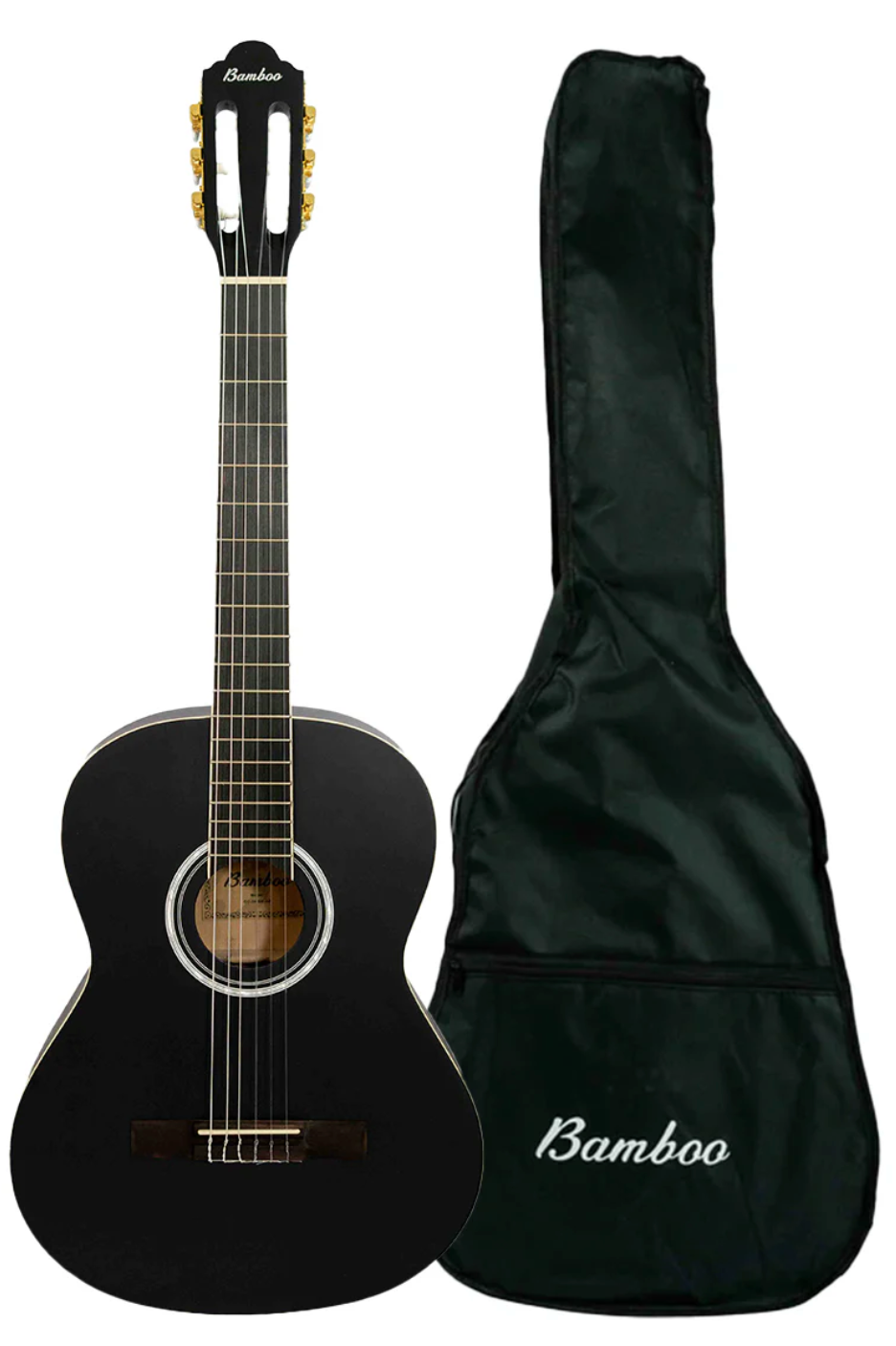 Guitarra Clásica Bamboo Negra Incluye Funda Ar