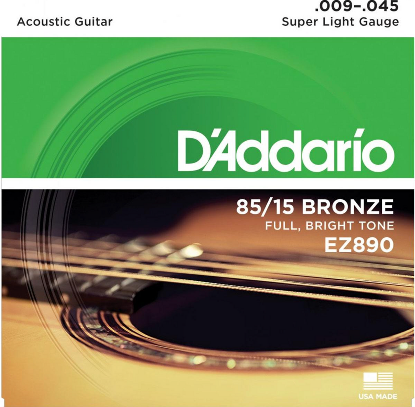 Encordadura D'Addario EZ-890 Guitarra Acústica Bronce
