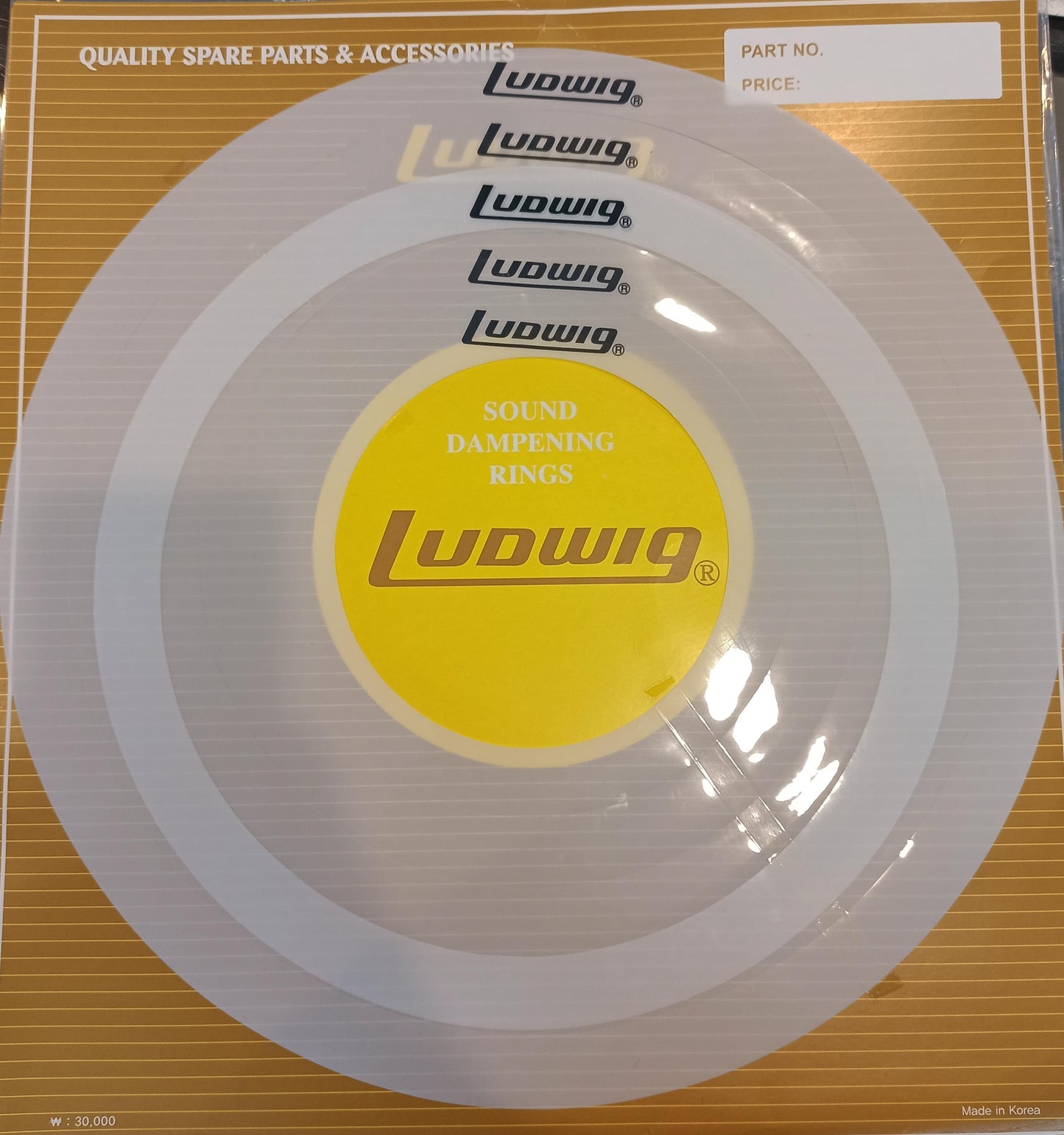Ahogadores para Batería Marca Ludwig 16" 14" 12" 10" 8" Ludaho