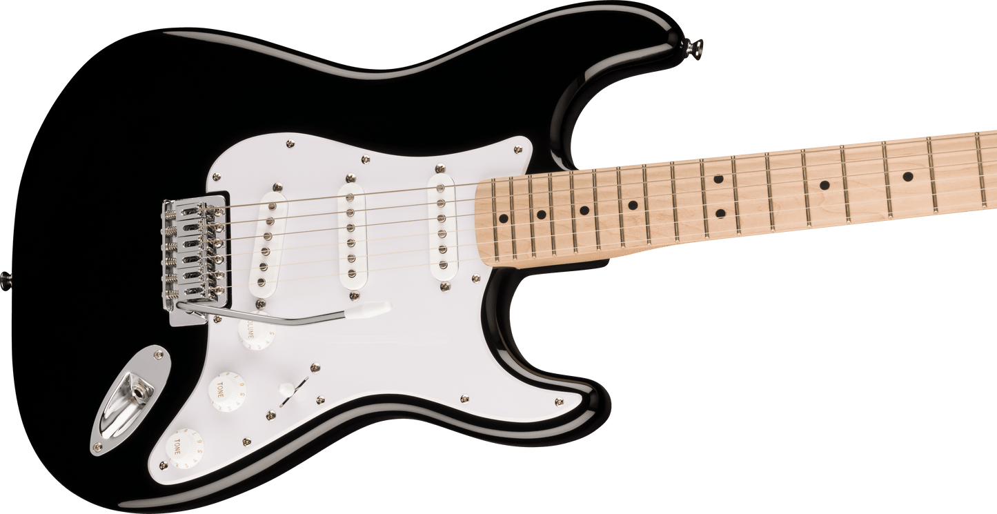 Paquete Guitarra Eléctrica Squier Sonic Stratocaster Negro Maple