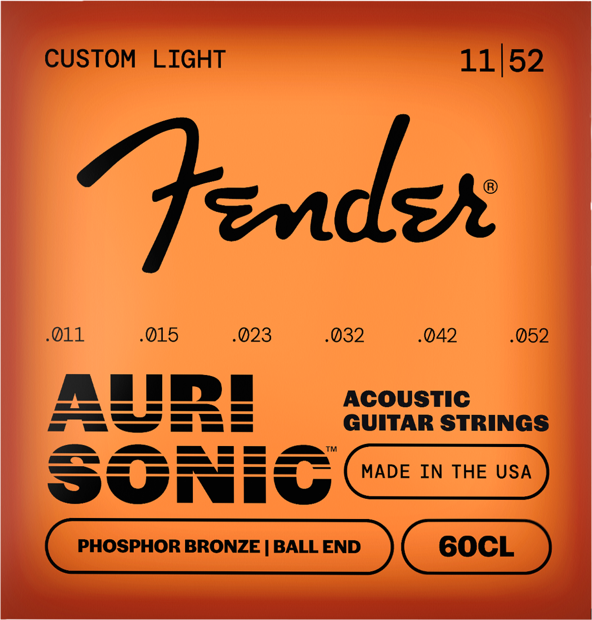 Encordadura para Guitarra Acustica Fender Phosphor Bronze