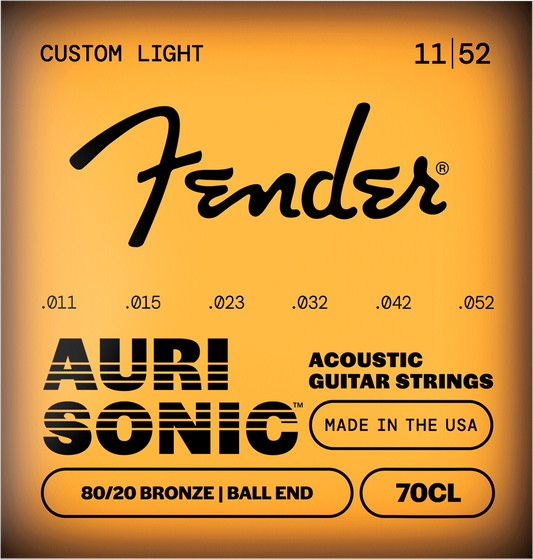 Encordadura Fender Guitarra Acústica Bronce 80/20 .011