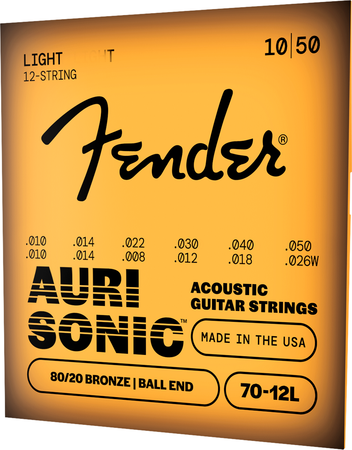 Encordadura Fender Docerola 80/20 Bronze .010-.050