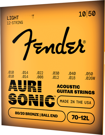 Encordadura Fender Docerola 80/20 Bronze .010-.050