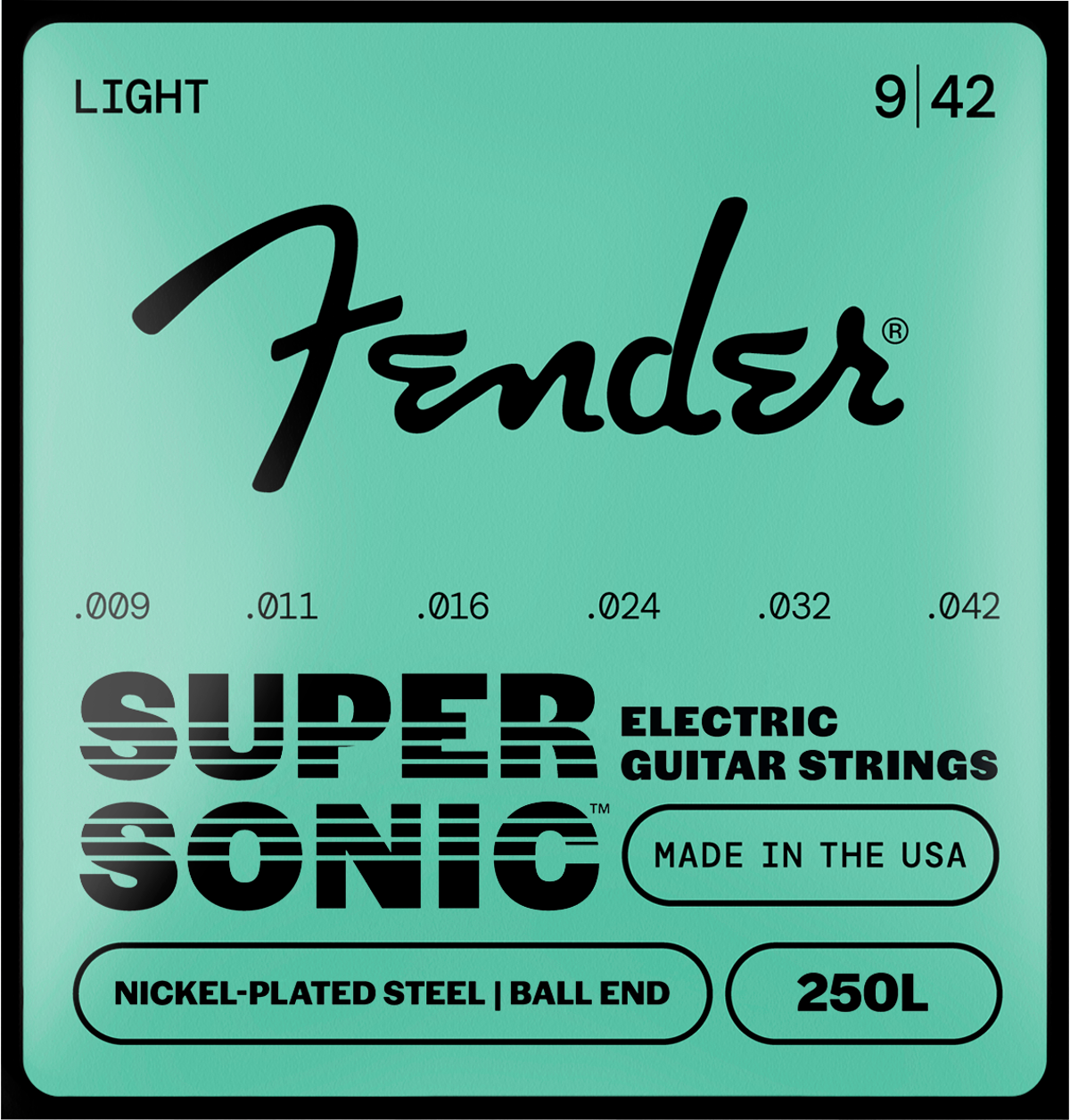 Encordadura para Guitarra Electrica Fender 250`s Acero Niquelado (nps)