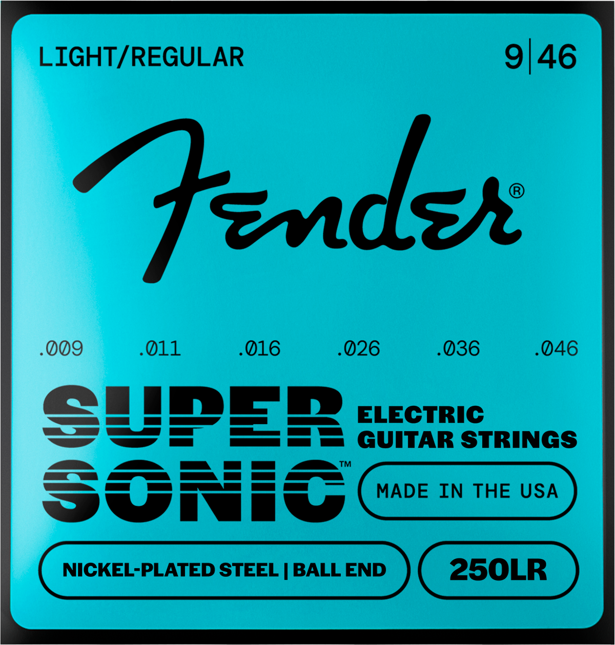 Encordadura para Guitarra Electrica Fender 250`s Acero Niquelado (nps)