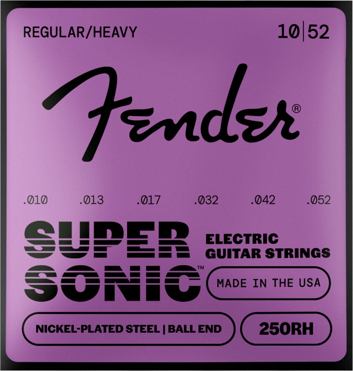 Encordadura para Guitarra Electrica Fender 250`s Acero Niquelado (nps)