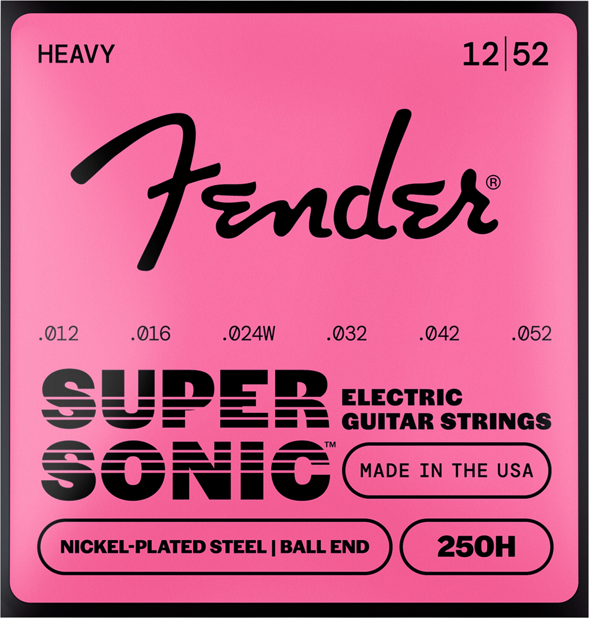 Encordadura para Guitarra Electrica Fender 250`s Acero Niquelado (nps)
