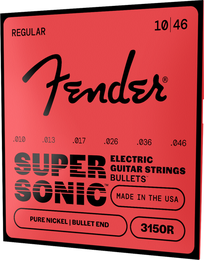 Cuerdas Fender SuperSonic™ Bullets™ 3150 de Níquel Puro para Guitarra Eléctrica