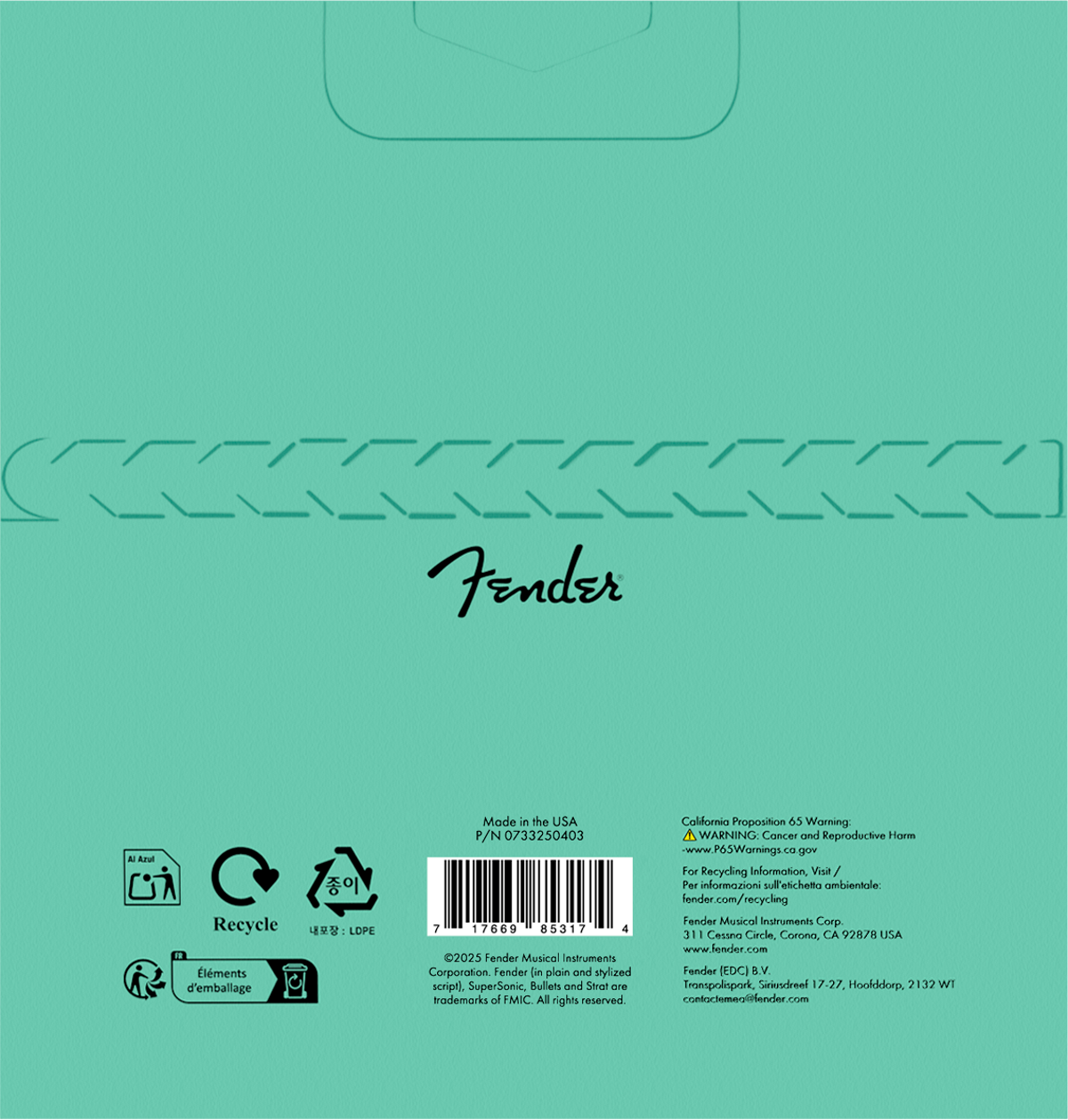 Juego de Cuerdas Fender Guitarra Eléctrica 3250 Super Bullets® Níquel