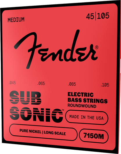 Juego de Cuerdas Fender Bajo Eléctrico 4 Cuerdas .045-.105 Original 7150s