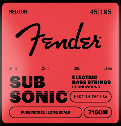 Juego de Cuerdas Fender Bajo Eléctrico 4 Cuerdas .045-.105 Original 7150s