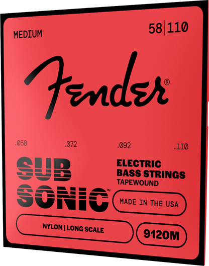 Encordadura Fender Bajo Eléctrico Enrolladas en Nylon 9120