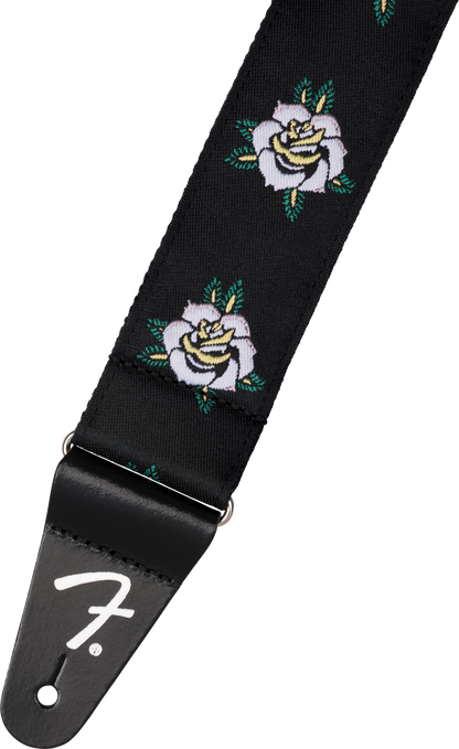 Correa Fender Rose Blanca 2 Pulgadas Ajustable