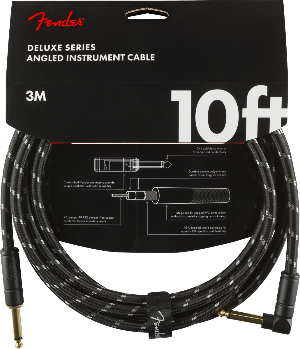 Cable Para Instrumento Fender Serie Deluxe En Tweed 3m