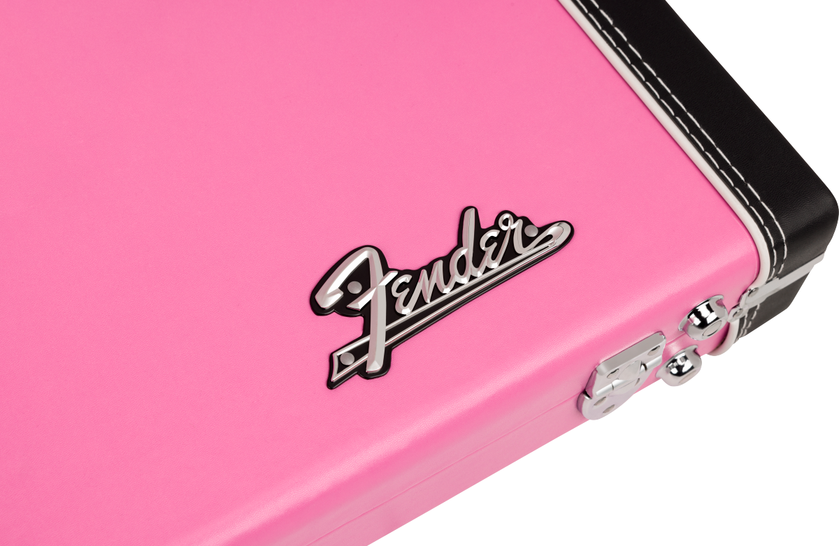 Estuche Rigido Fender para Guitarra Electrica Joe Strummer, Tele/strat Rosa