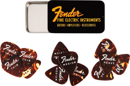 Caja de 12 Púas Fender® Fine Electric