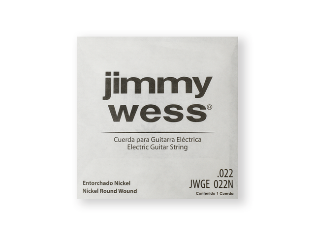 Paquete de Cuerdas Jimmy Wess Pro Guitarra Eléctrica 4a Níquel .022 12 Piezas