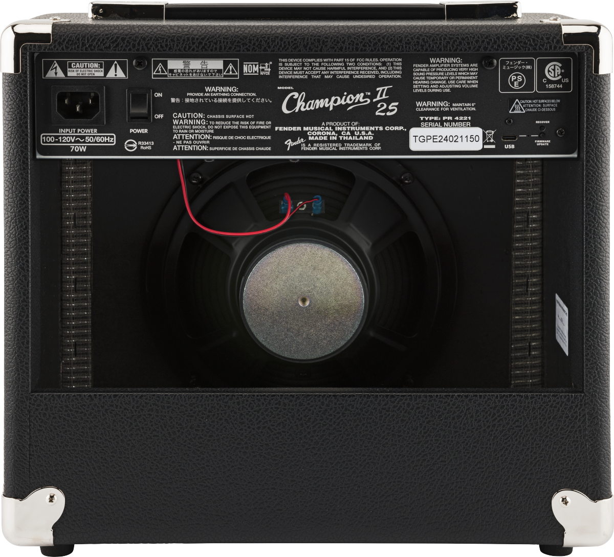 AMPLIFICADOR FENDER CHAMPION II 25W