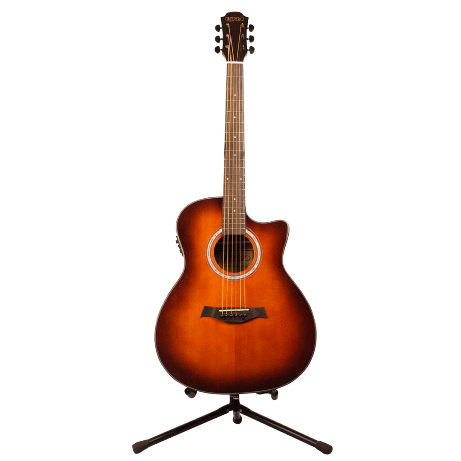 Guitarra Electroacústica Campero Caoba Con Resaque Sunburst