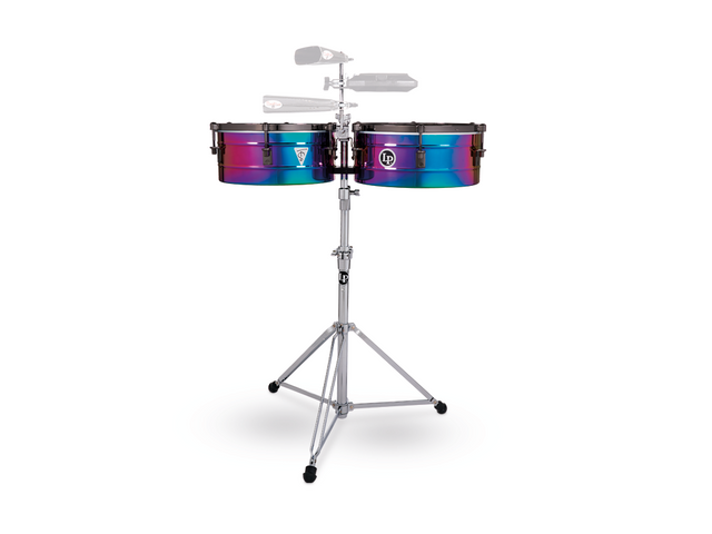 LP LP257-TS — Timbales Lp Tony Succar 14'' & 15'', Cromados Tornasol Con Atril