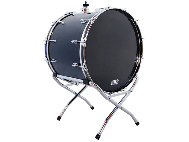 Bombo Power Beat RNDZ 24'' Negro con Atril y Baquetón Banda Sinaloense