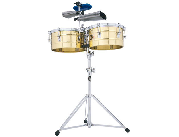 LP LP257-B — Timbales Lp 14'' & 15'', Laton Con Atril, Soporte Para Cencerro