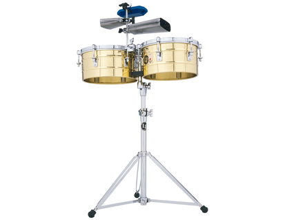 LP LP257-B — Timbales Lp 14'' & 15'', Laton Con Atril, Soporte Para Cencerro