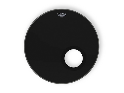 Remo P3-1022-ES-DM — Parche Remo Ebony Powerstroke3 22'' Con Perforaciones