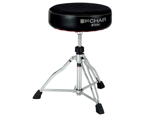 Tama HT430BC — Asiento Tama 1St Chair -Round Rider Para Baterista, Tela Negra