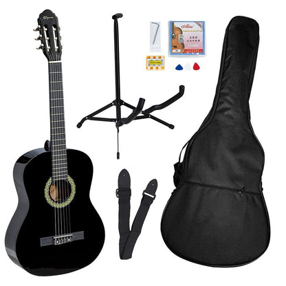 Paquete de Guitarra Clasica Negra Segovia Sg851paqbk
