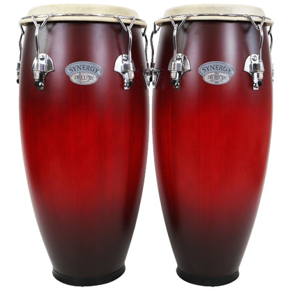 Juego de Congas 10″ y 11″ Synergy Deluxe Vino Mate C/ Soport 2350-wb