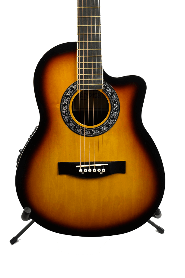 Guitarra Electroacústica Tipo Ovation Sunburst