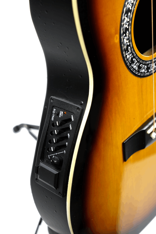 Guitarra Electroacústica Tipo Ovation Sunburst
