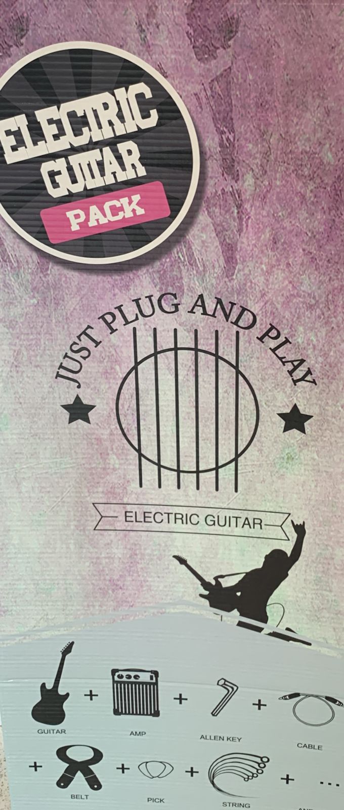 Paquete Guitarra Eléctrica Gilmore Stratocaster Negra N