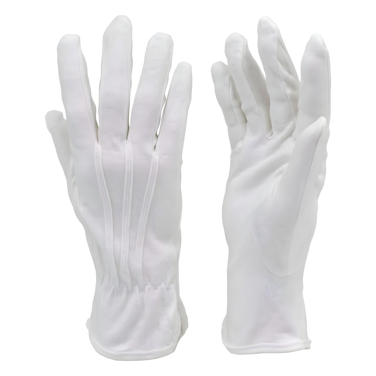 Guante blanco algodón  para banda de guerra y escolta