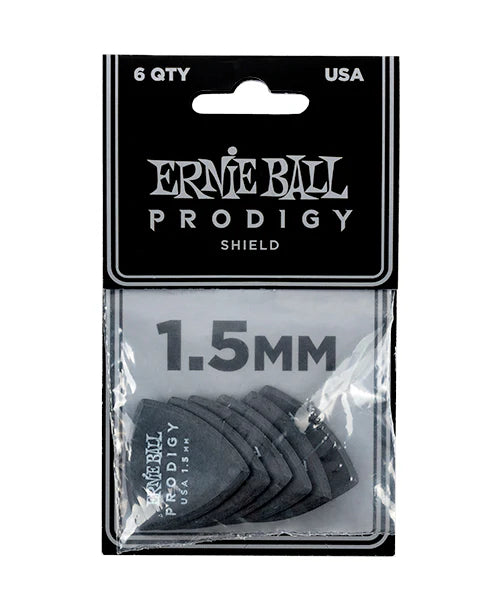 Pua Ernie Ball ''prodigy Shield'' 1.50, Negro (6 Piezas.)