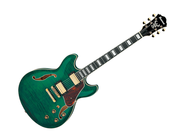 Ibanez AS93FM-TMG — Guitarra Electrica Ibanez ''Artcore Expressionist'' Verde Transparente