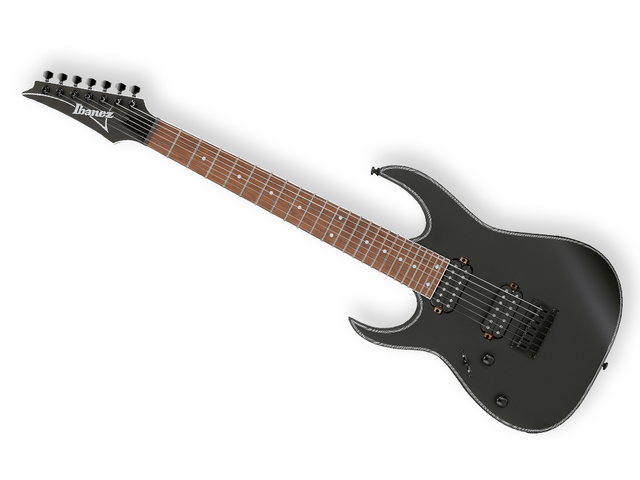 Ibanez RG7421EXL-BKF — Guitarra Electrica Ibanez ''Rg'' Zurda De 7 Cuerdas, Negro Mate