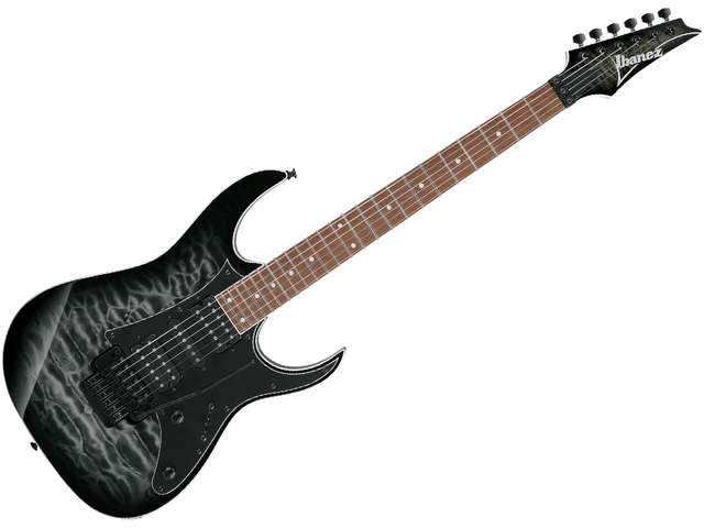 Ibanez RG450QMB-TGB — Guitarra Electrica Ibanez ''Rg'' Entintado Gris/Sombreado Negro