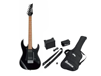 Ibanez IJRX20N-BKN — Guitarra Electrica Ibanez "Jumpstart" Negra Con Combo Y Accesorios