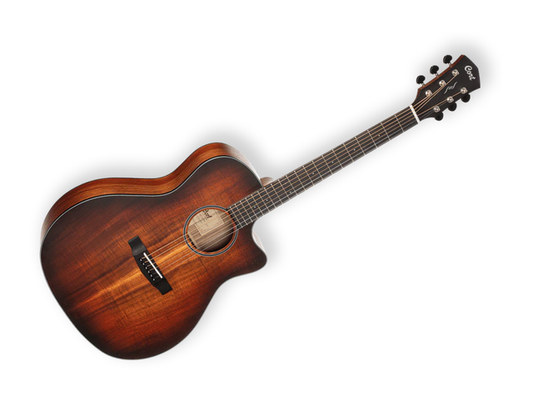 Guitarra Electroacústica Cort Core-GA Palo Negro Africano Mate Sombreado