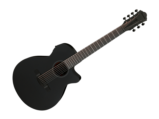 Ibanez AEG721-BOT — Guitarra Electroacustica Ibanez ''Aeg'' De 7 Cuerdas Picea Negro Mate