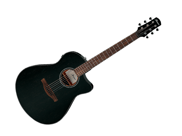 Ibanez AAM340CE-RUB — Guitarra Electroacustica Ibanez Negro Rustico