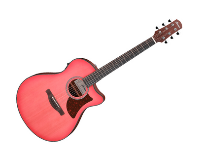 Ibanez AAM50CE-CRO — Guitarra Electroacustica Ibanez Rojo Coral Sombreado