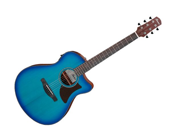Ibanez AAM50CE-SBO — Guitarra Electroacustica Ibanez Azul Zafiro Sombreado