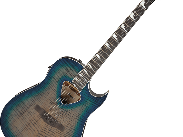 Ibanez ALT50FA-BDB — Guitarra Electroacustica Ibanez ''Altstar'' Entintado Café/Sombreado Azul