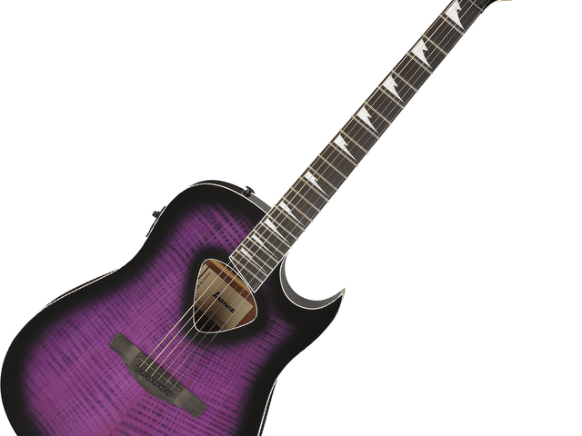 Ibanez ALT50FA-TVT — Guitarra Electroacustica Ibanez ''Altstar'' Entintado Violeta/Sombreado Negro